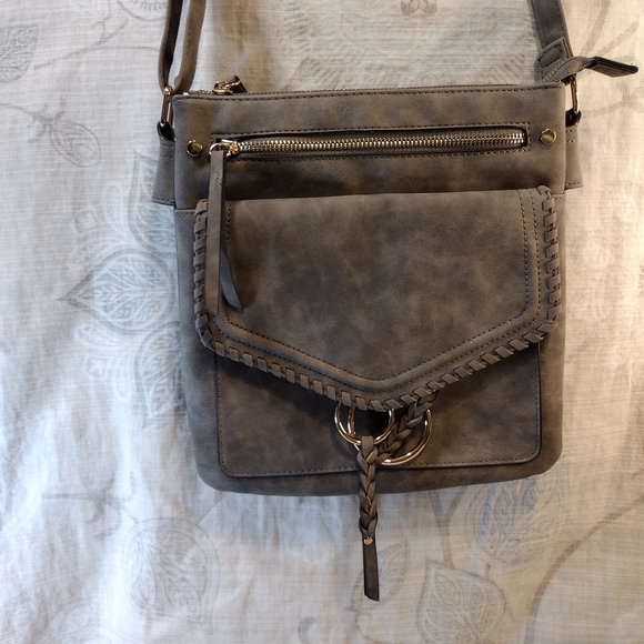 The Unbranded Brand Handbags - Gray Crossbody Bag